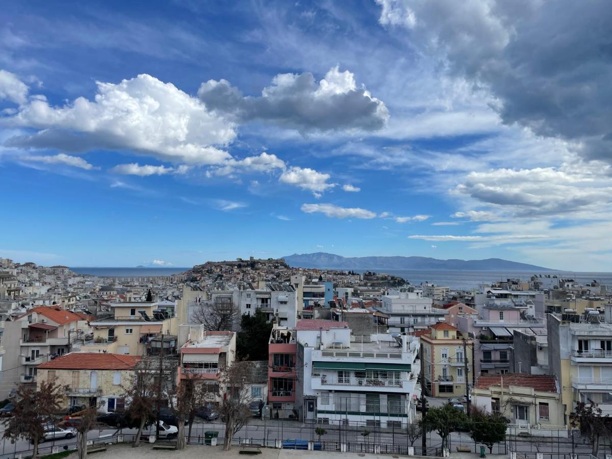 George & Nia Apartment - Central Kavala With Panoramic Terrace View Екстериор снимка